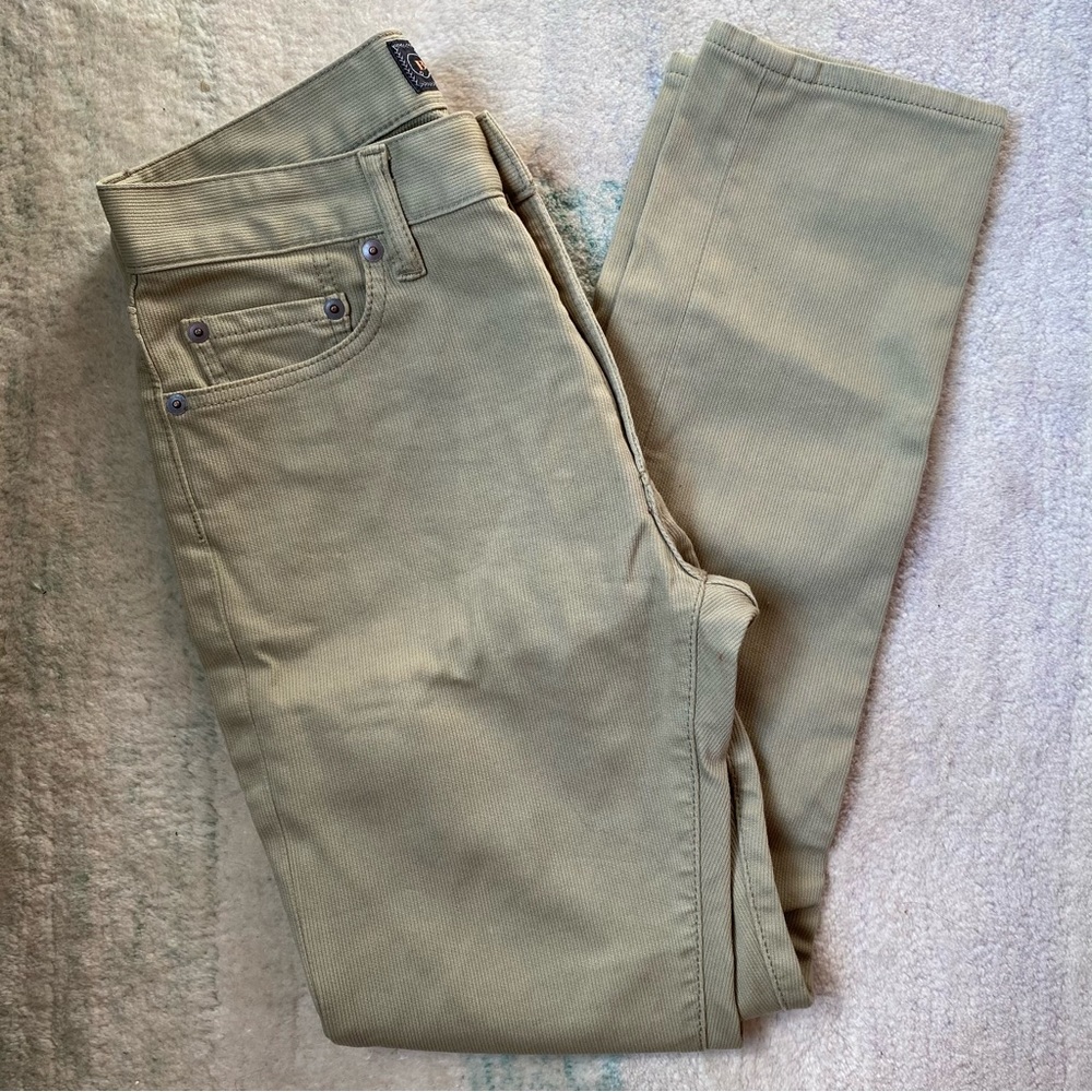 Beams Plus Khaki Japanese Fabric Slim Jeans